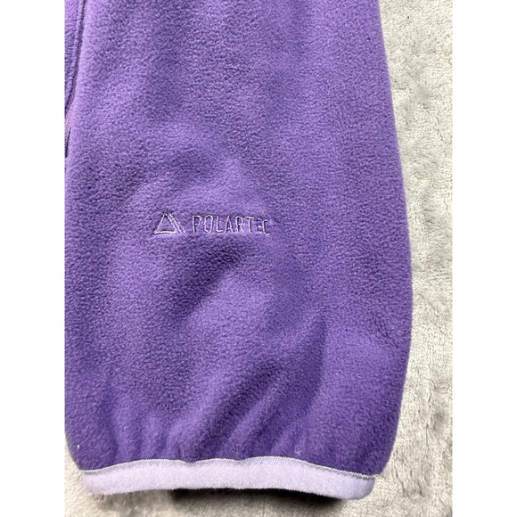 L.L.Bean Womens Purple Fleece Jacket‎ Full Zip Polartec Outdoor Coat L - Picture 3 of 13